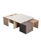 Manhattan Comfort Haley Nested Coffee Table & Ottoman Set in Natural & Nude in Natural and Nude CT013-NN - alternate 5